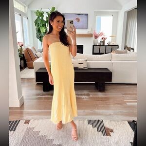 Abercrombie Giselle Pleat Release MIDI Dress